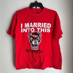 NC State Red Graphic T-Shirt
